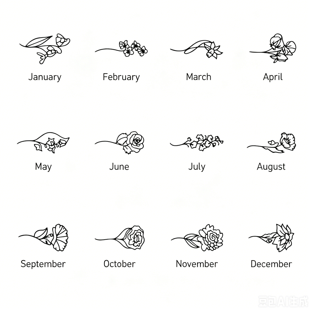 Month-Flower Goddess Ring